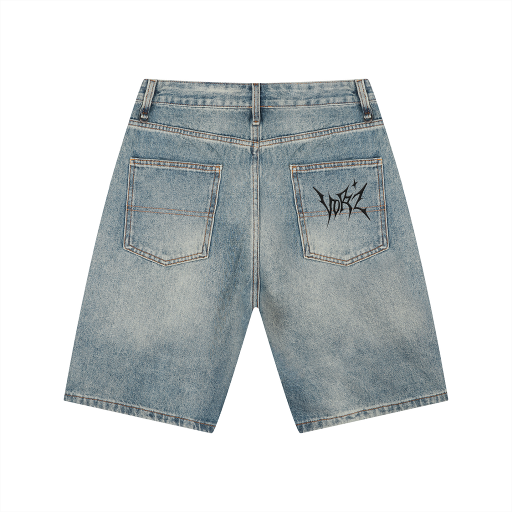 Men's Vintage Wash Denim Shorts